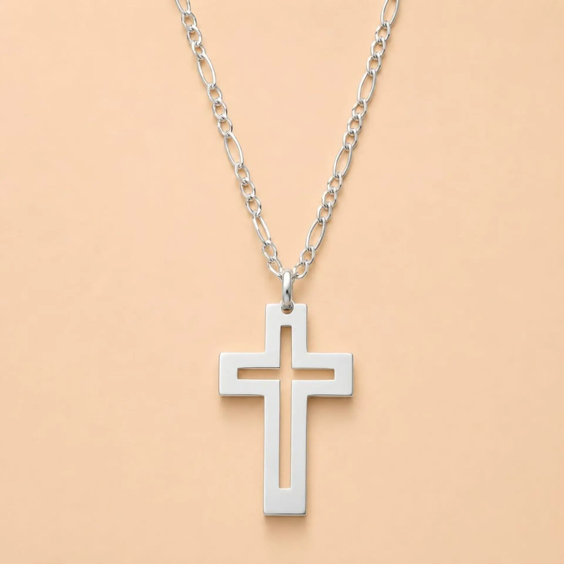 Collar Cruz Plata 925 · Colgante Cruz Moderna 4