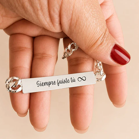Pulsera Piocha Masculina Plata 925 Personalizable