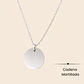 Collar Medalla Classic 1.5 cm Personalizable Plata 925 - Miniatura 7