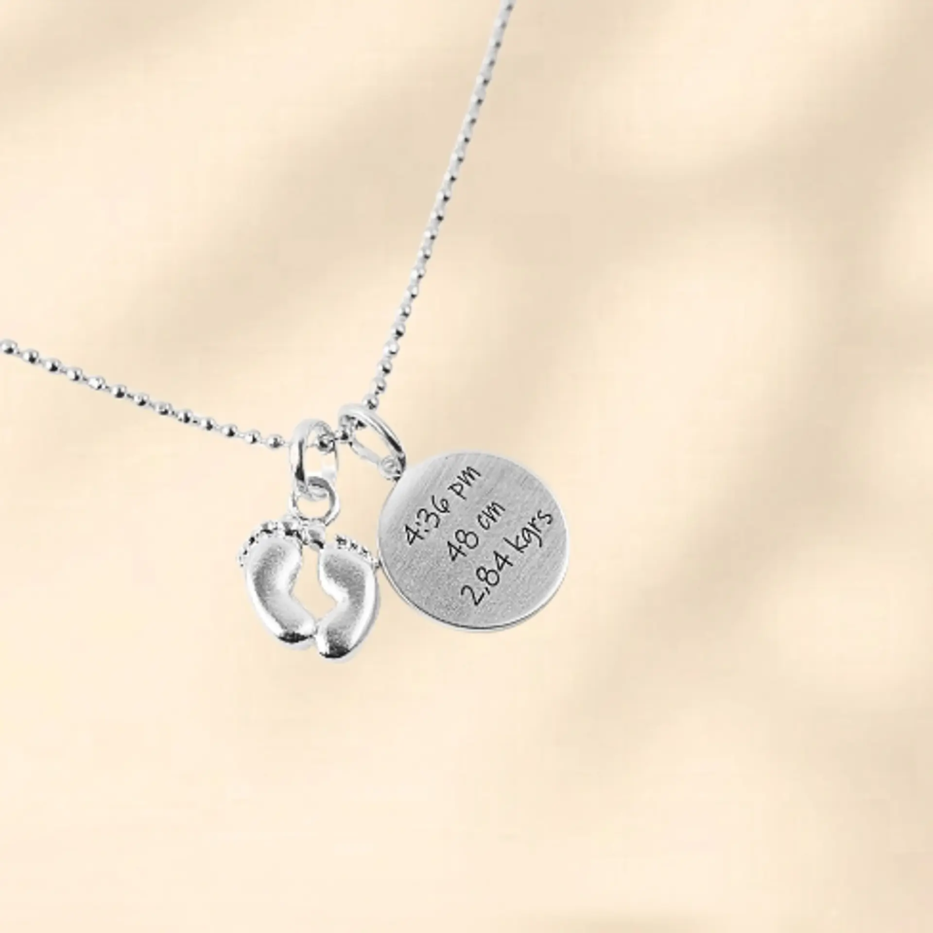 Collar Nacimiento Bebé Plata 925 · Personalizable 1