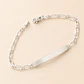 Pulsera Piocha Plata 925 · Figaro Personalizada - Miniatura 1
