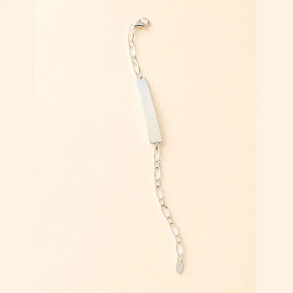 Pulsera Piocha Plata 925 · Figaro Personalizada 3