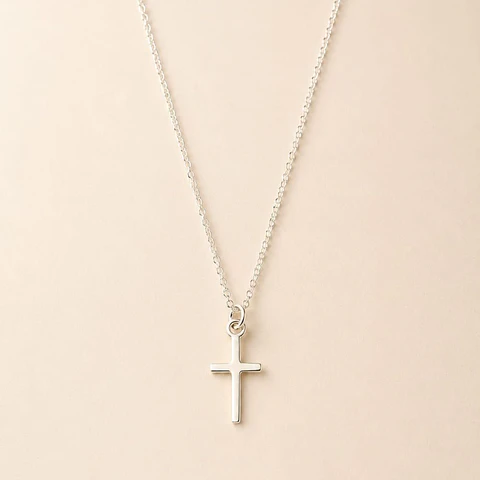 Collar Cruz Martillada · Plata 925