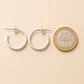 Argollas Lisas Abiertas Plata 925 · 20 MM - Miniatura 2