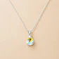 Collar Gota Cristal Aurora Boreal · Plata 925 - Miniatura 1