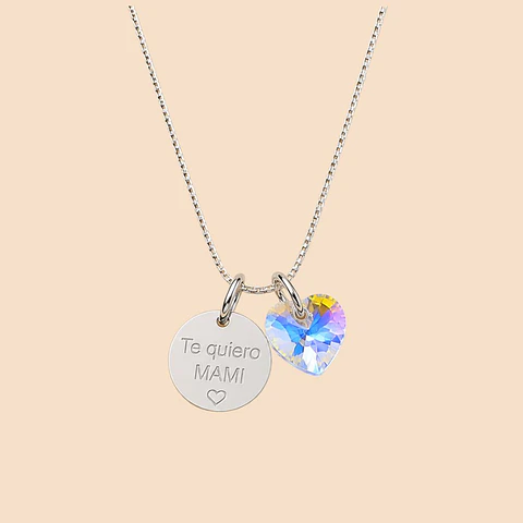 Collar Medalla Te Quiero Mami · Plata 925