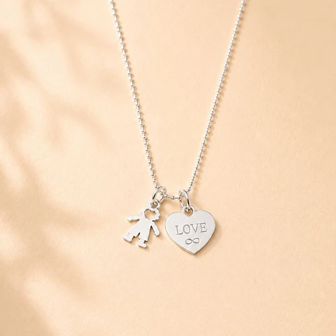 Collar Love Mamá · Plata 925