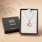 Collar Corazón Cristal Plata 925 - Miniatura 3
