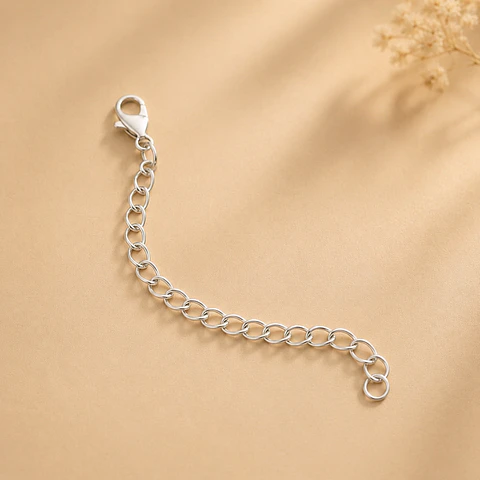 Extensor de Cadena Plata Ley 925 5 cm