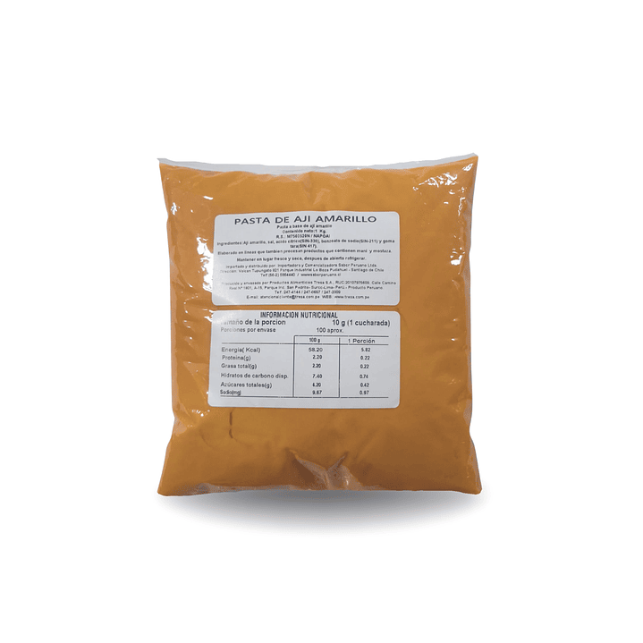  Pasta Ají Amarillo Caja 10 Unidades x 1 kg (IVA incluido)  1