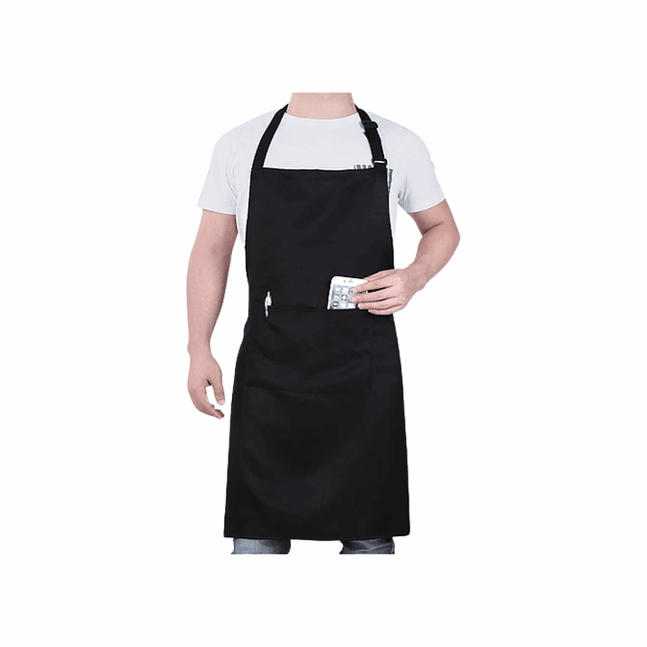 Pechera Delantal Negro Cocina Gastronomia Unisex (IVA incluido) 2