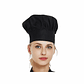 Gorro De Chef O Cocina Negro Tipo Champiñon (IVA incluido) - Miniatura 1