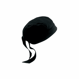 Gorro O Bandana De Cocina Negro Chef (IVA incluido)