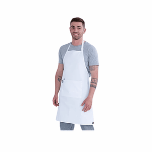Pechera Delantal Blanca Cocina Gastronomia Unisex (IVA incluido)