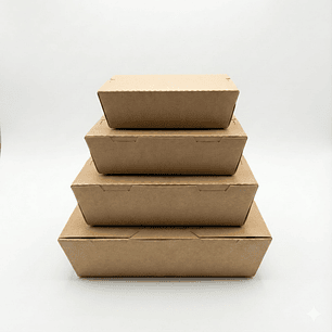 Envase Delivery Kraft SIN Ventana MEDIUM Caja 200 UNDS