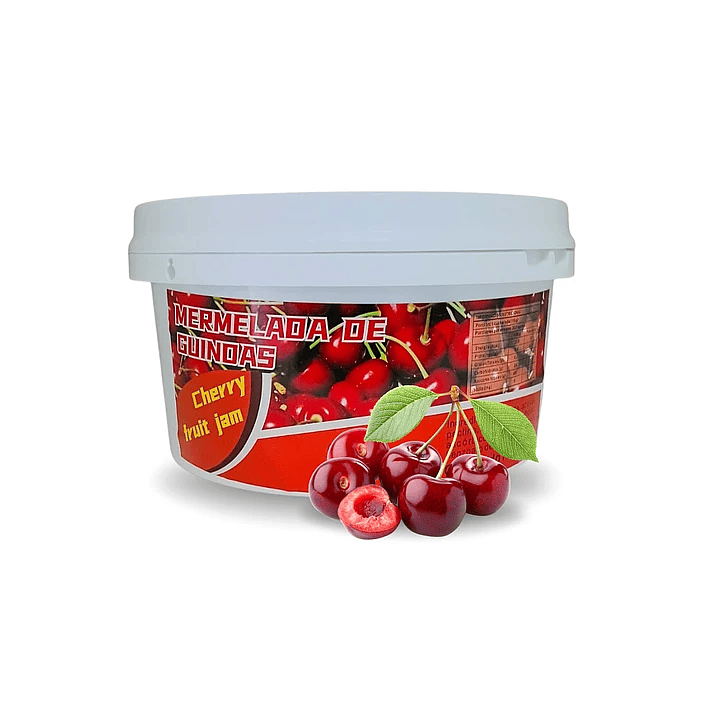 🍒 Mermelada de Guinda con Fruta Entera – Balde 3 kg (IVA incluido) 1
