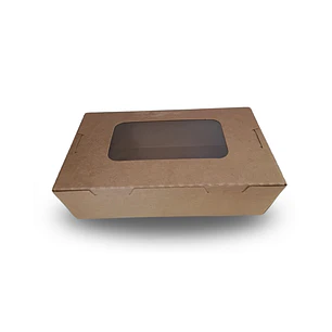 Envase Delivery Kraft con Ventana (IVA incluido)