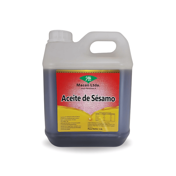 Aceite de Sésamo Macan 1.8 Litros (IVA incluido)  1