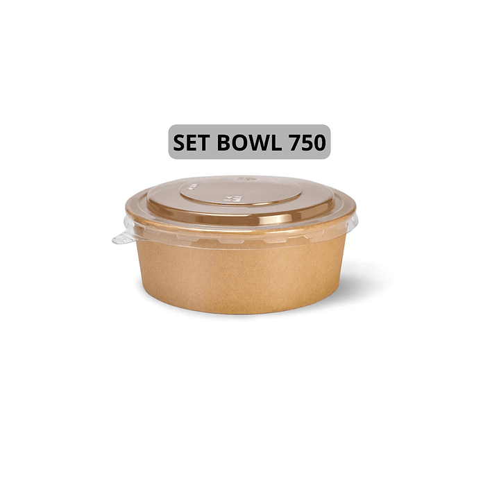 Set Bowl Kraft + Tapa 750 ml (IVA incluido) 2