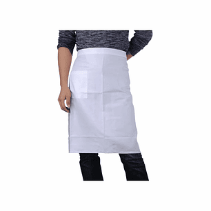 Mandil Clásico De Cocina O Salon Blanco (IVA incluido)
