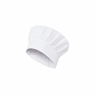 Gorro De Chef O Cocina Blanco Tipo Champiñon (IVA incluido) 