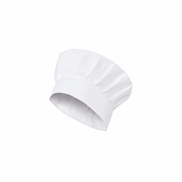 Gorro De Chef O Cocina Blanco Tipo Champiñon (IVA incluido)  1