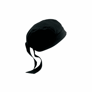Gorro O Bandana De Cocina Negro Chef (IVA incluido) 