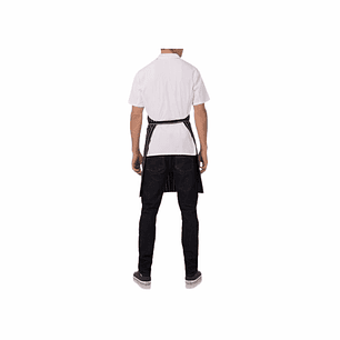 Pechera O Delantal Cocina Negro Listado (IVA incluido)