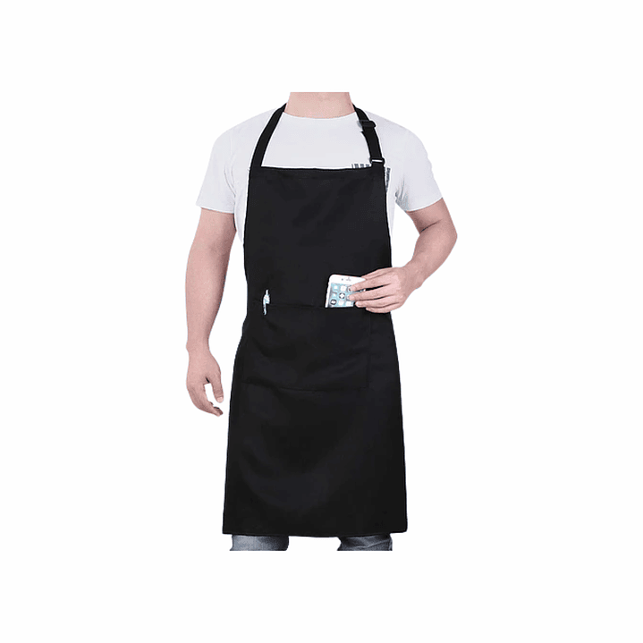Pechera Delantal Negro Cocina Gastronomia Unisex (IVA incluido) 2