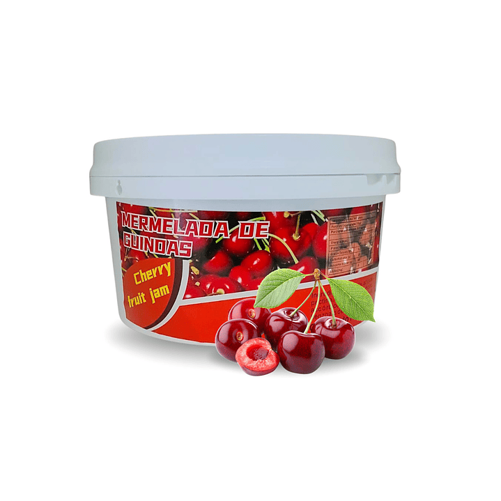 🍒 Mermelada de Guinda con Fruta Entera – Balde 3 kg (IVA incluido)  1