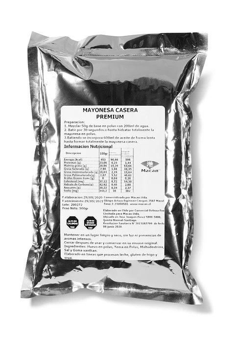 Mayonesa Casera en Polvo (Precio más Iva)