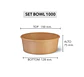 Set Bowl Kraft + Tapa 1000 ml (Precio más IVA) - Miniatura 1