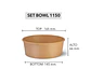 Set Bowl Kraft + Tapa 1150 ml (Precio más Iva) - Miniatura 1