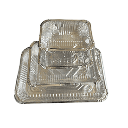 Set Envase Aluminio C-30 + Tapa Transparente (Domo) (Precios más Iva)