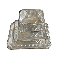 Set Envase Aluminio C-10 + Tapa Transparente (Domo) ( Precio más Iva)