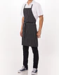 Pechera O Delantal Cocina Negro Listado (Precio más IVA) - Miniatura 4