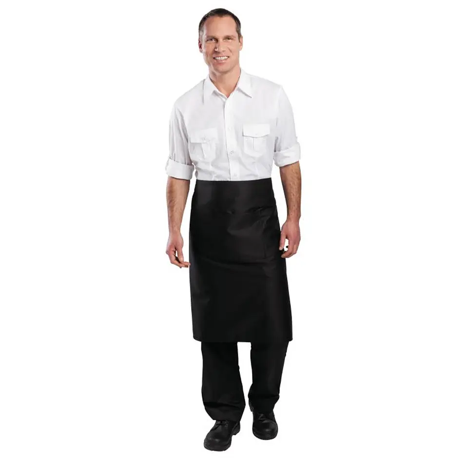 Mandil Clásico De Cocina O Salon Negro (Precio más IVA) 2