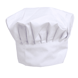 Gorro De Chef O Cocina Blanco Tipo Champiñon Frances (PRECIOS MAS IVA)