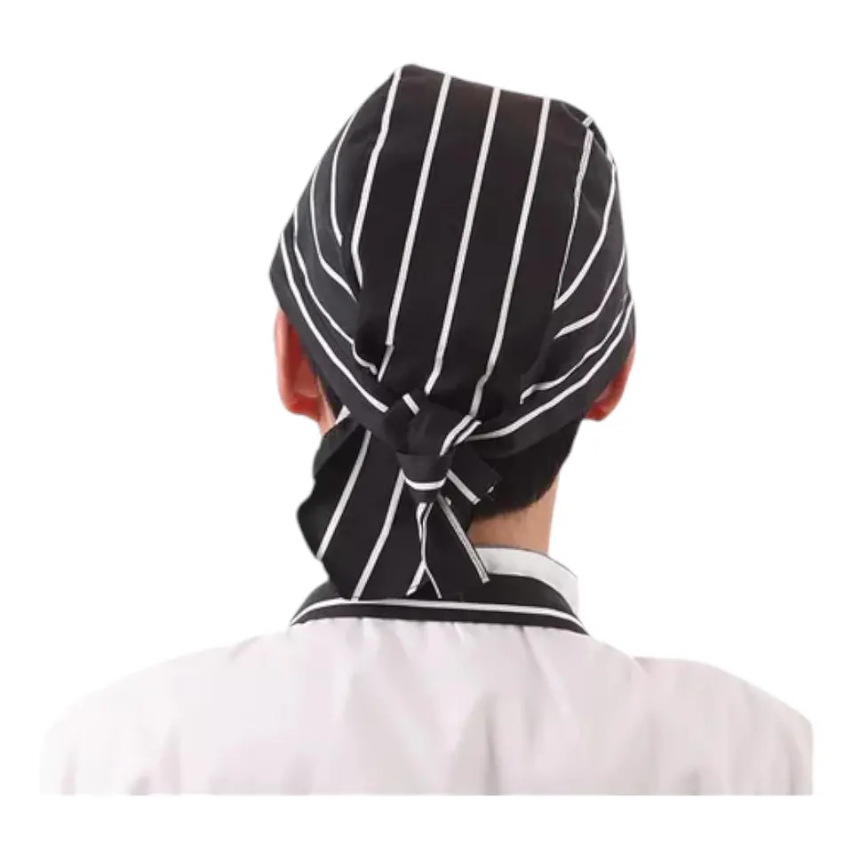 Gorro o Bandana De Cocina Listada Chef (Precio más IVA) 3