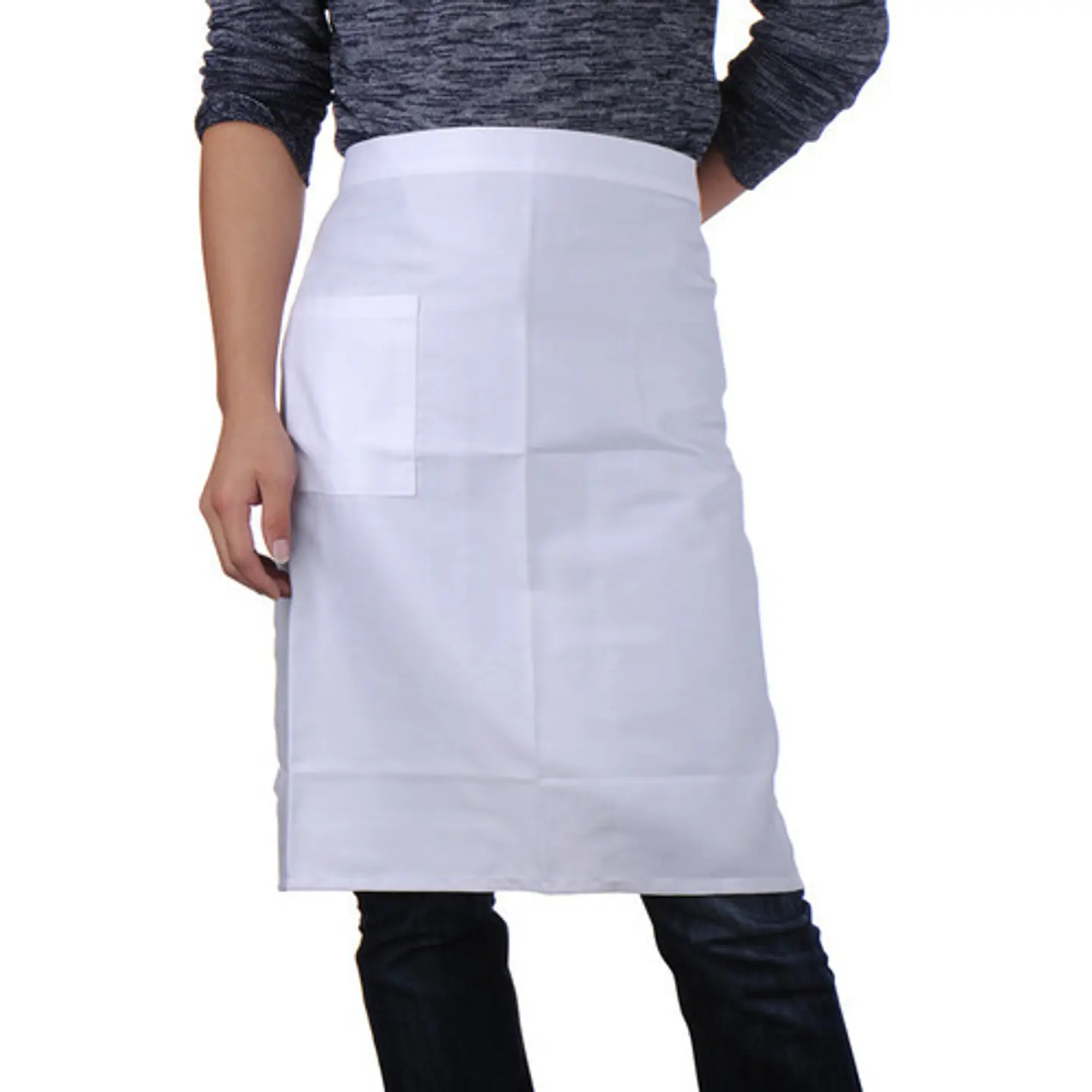 Mandil Clásico De Cocina O Salon Blanco (Precio más IVA) 3