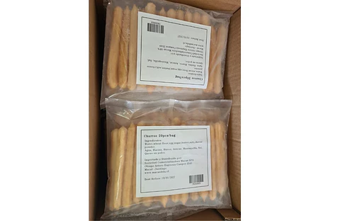 Churros Pre Fritos  Caja 400 unidades Precio (Precio más IVA)