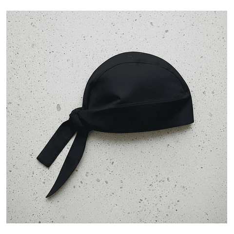 Gorro O Bandana De Cocina Negro Chef (PRECIOS MAS IVA)