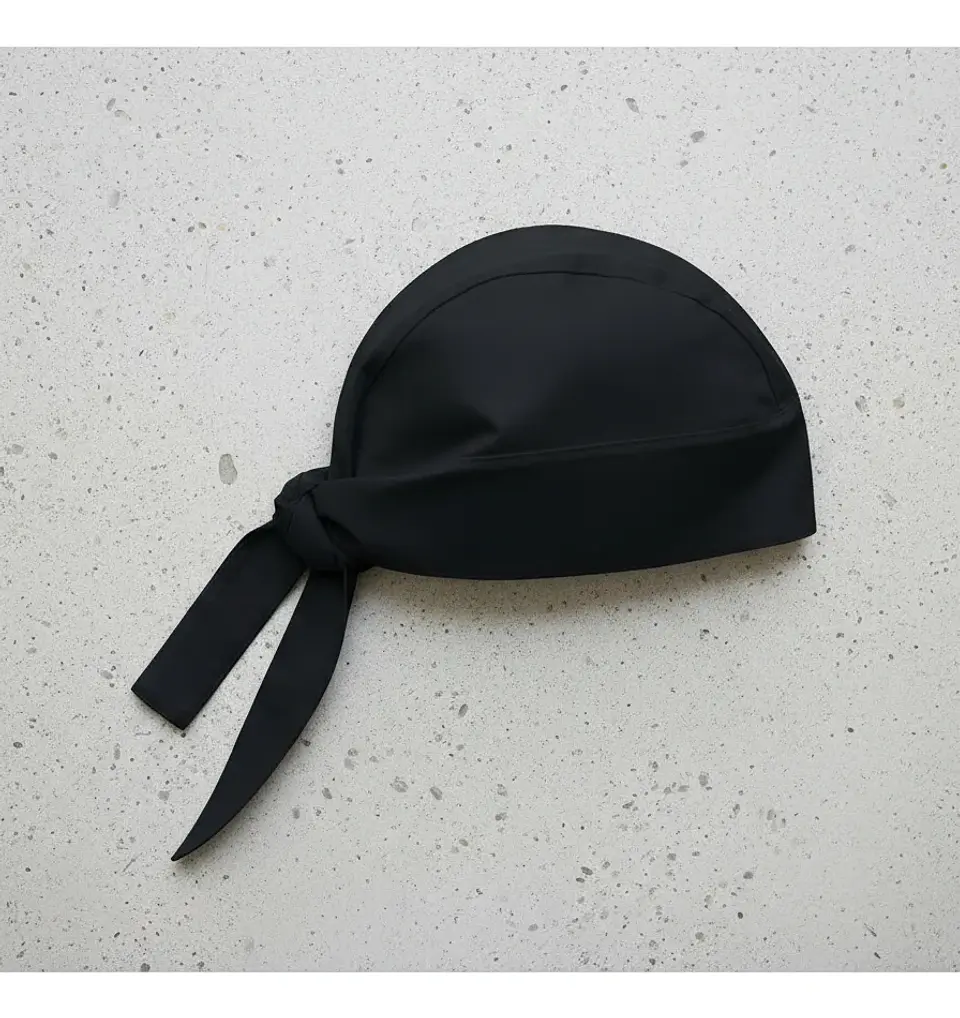 Gorro o Bandana De Cocina Negro Chef (Precio más IVA) 2