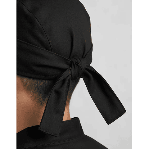 Gorro O Bandana De Cocina Negro Chef (PRECIOS MAS IVA)