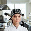 Gorro O Bandana De Cocina Listada Chef (PRECIOS MAS IVA)