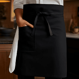 Mandil Clásico De Cocina O Salon Negro (PRECIOS MAS IVA)