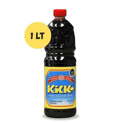 Salsa de Soya Kikko Siyau Botella 1 Litro x 12 Unds (Precios Más IVA)