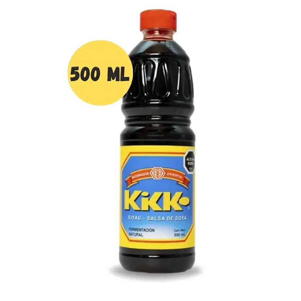 Salsa de Soya Kikko Siyau Botella 500 ml x 30 Unds (Precio más IVA) 1
