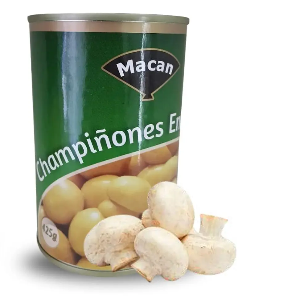 Champiñon entero lata 425  grs (Precio más Iva) 1