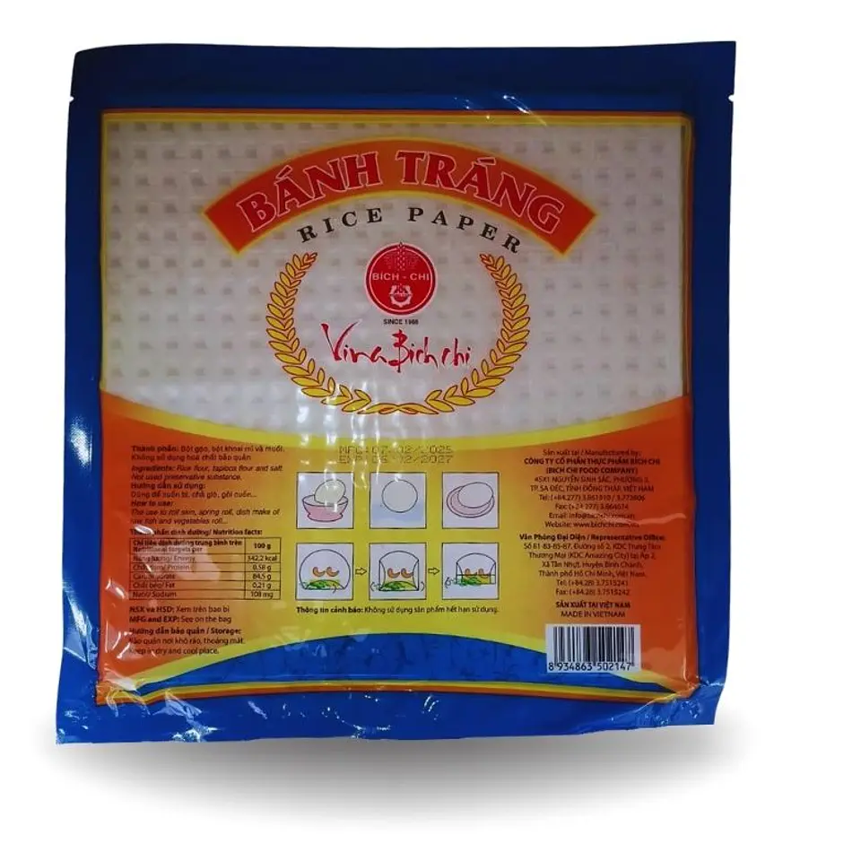 Hoja de Arroz Cuadrada (Precio más Iva) 2